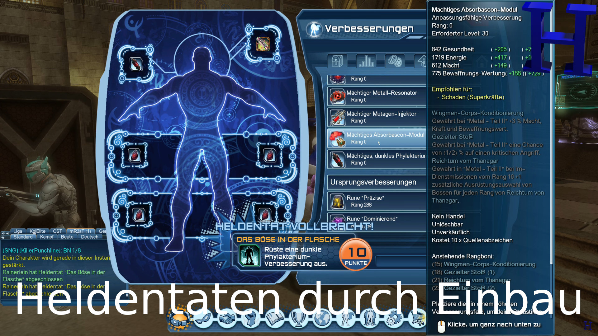 DCUO Heldentaten durch den Einbau von Verbesserungen
