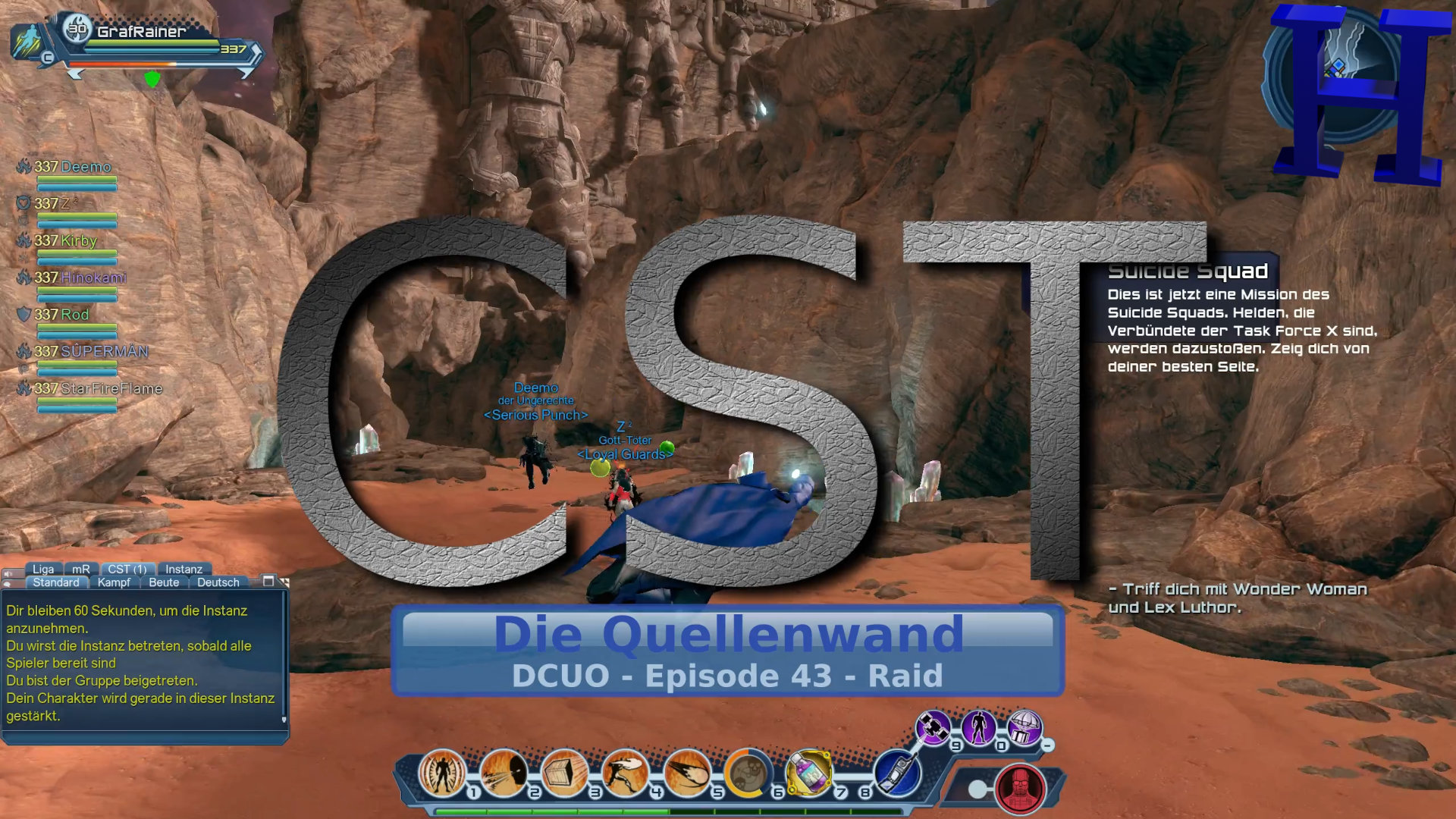 DCUO - Episode 43 Dunkle Ritter: Die Quellenwand Raid - YouTube Video