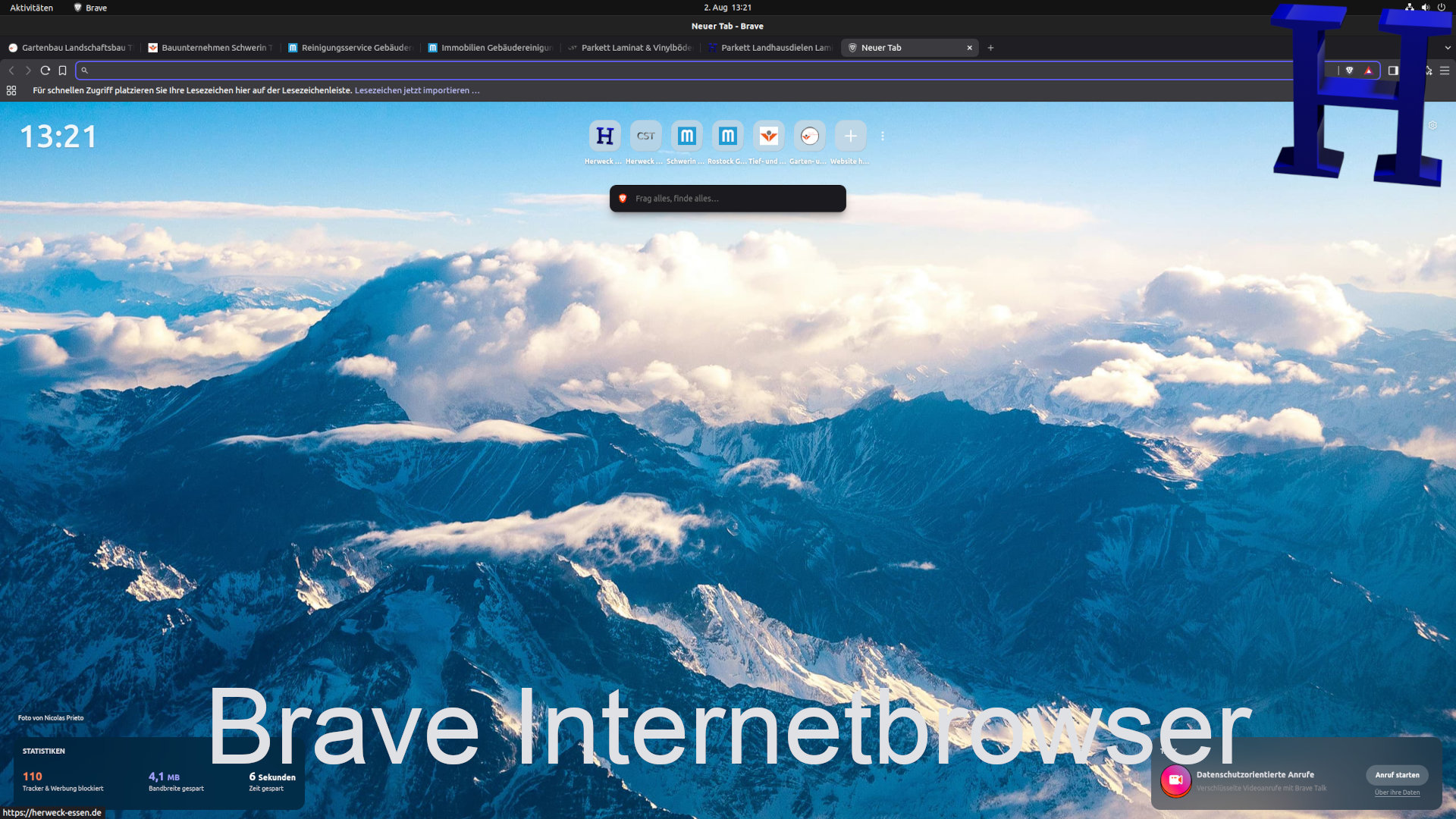 Brave Chromium Internetbrowser mit KI Leo Brave Chromium Internetbrowser