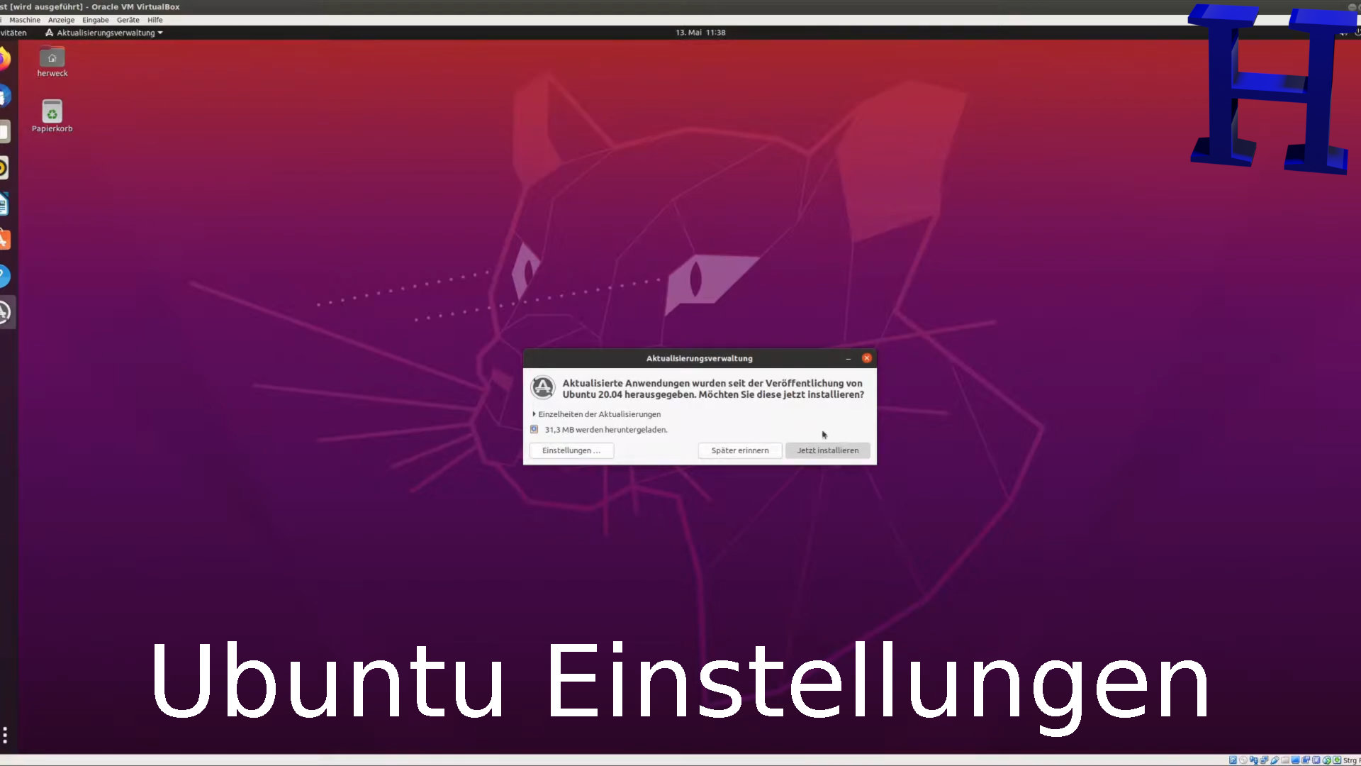 Ubuntu Einstellungen