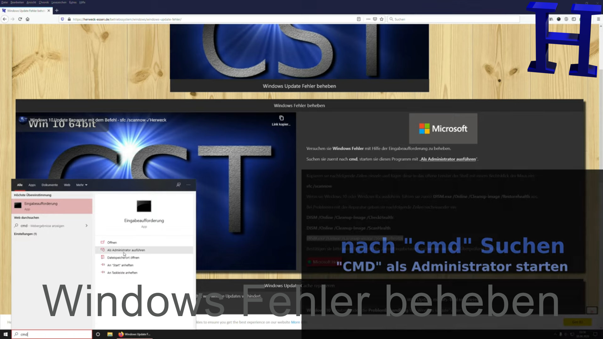 Windows Fehler mit DSIM beheben YouTube